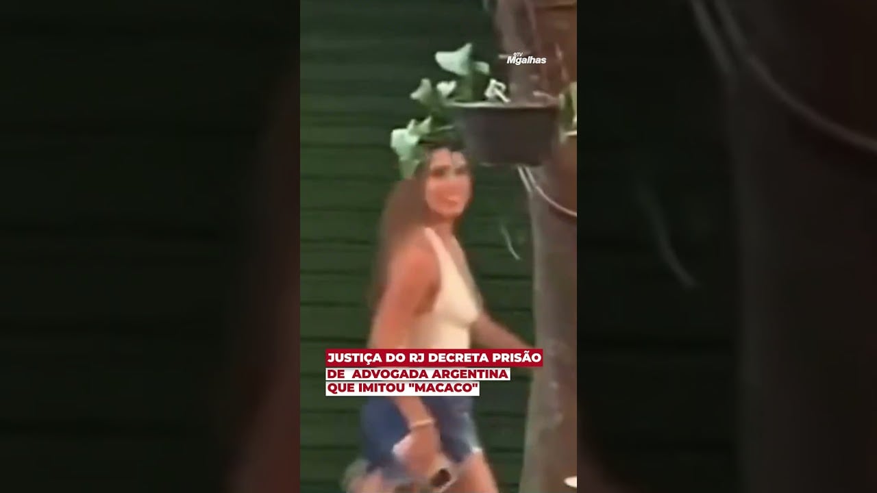 Justiça do RJ decreta prisão de advogada argentina que imitou "macaco"