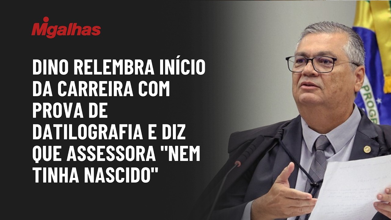 Dino relembra início da carreira com prova de datilografia e diz que assessora "nem tinha nascido"