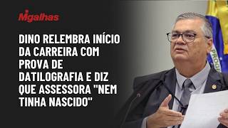 Dino relembra início da carreira com prova de datilografia e diz que assessora "nem tinha nascido"