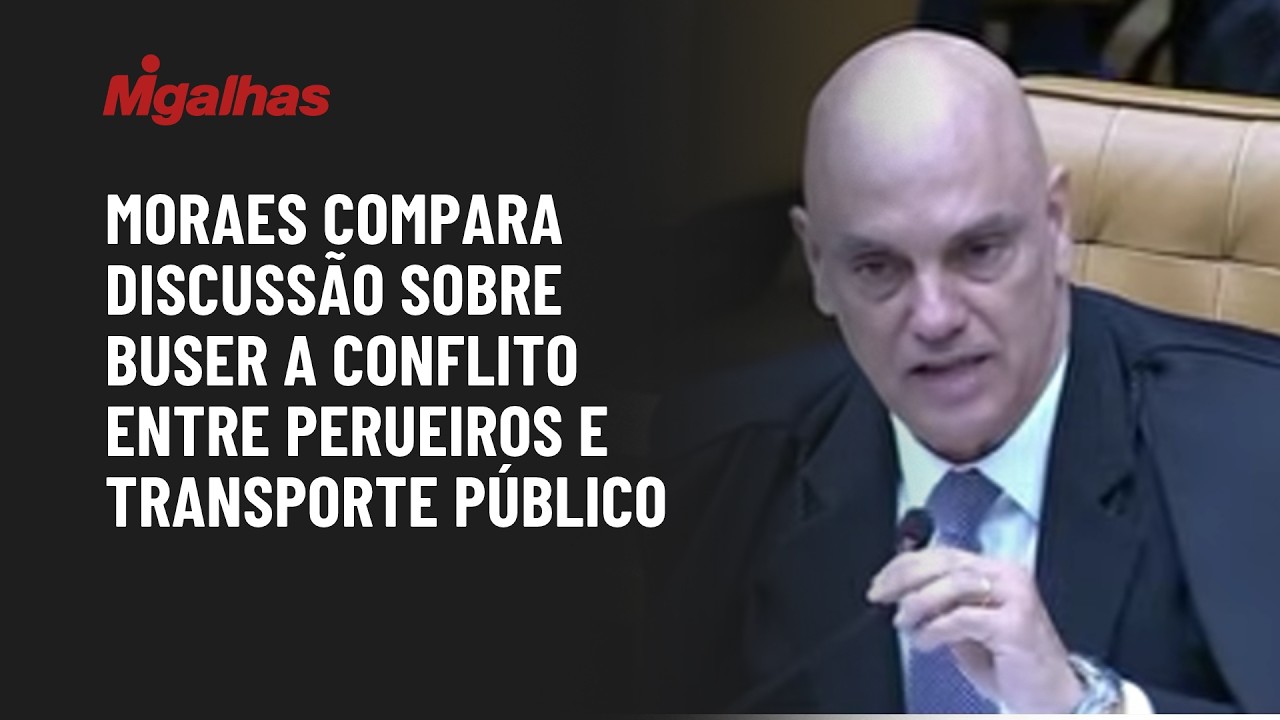 Moraes compara discussão sobre Buser a conflito entre perueiros e transporte público