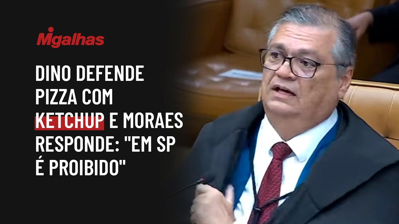 Dino defende pizza com ketchup e Moraes responde: "em SP é proibido"