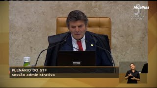 Ministros questionam Fux acerca de alteração regimental não prevista em pauta