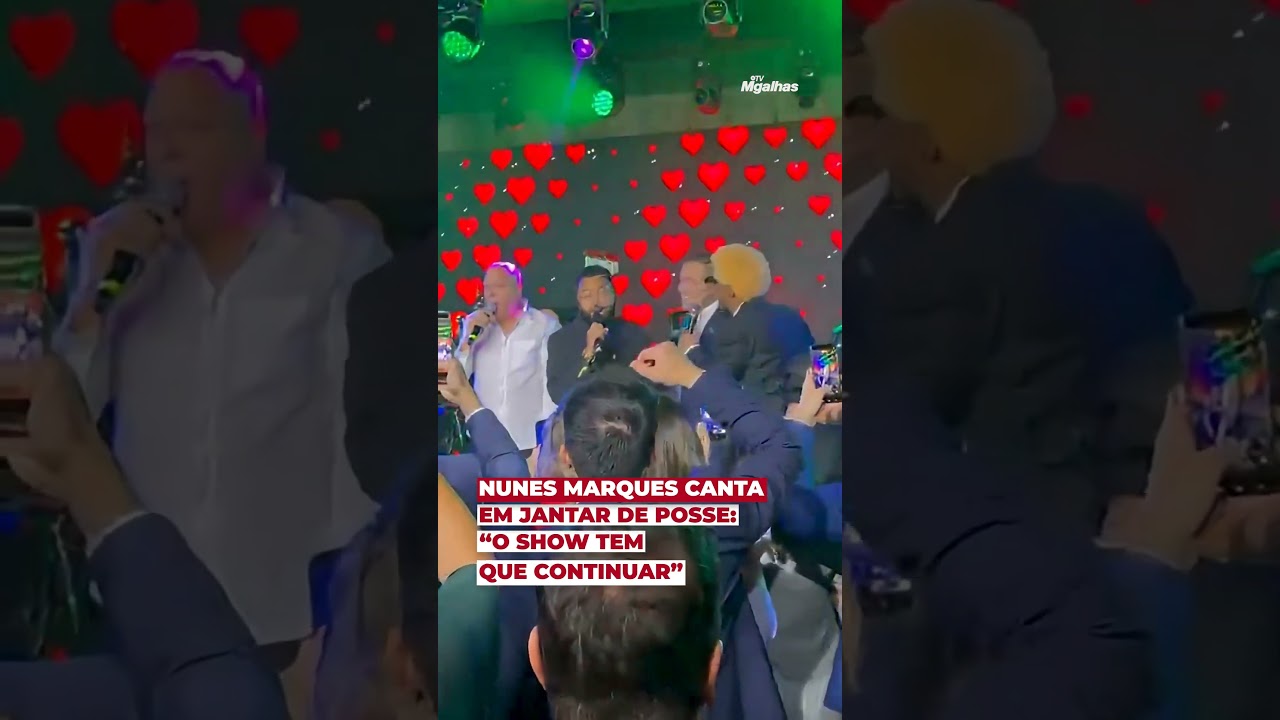 Nunes Marques canta em jantar de posse: "o show tem que continuar"