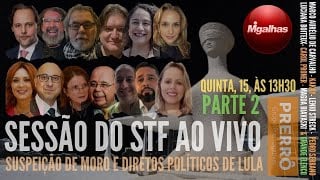 Sessão do STF ao vivo - Suspeição de Moro e direitos políticos de Lula - Parte 2
