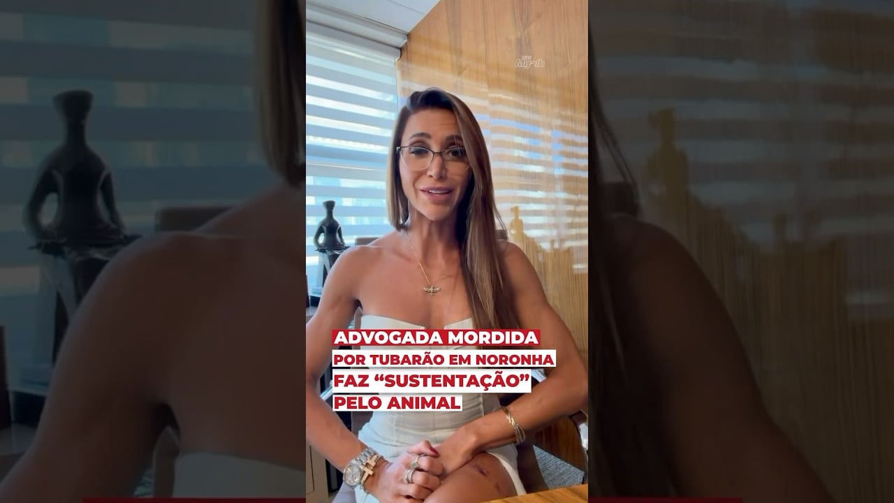 Advogada mordida por tubarão em Noronha faz "sustentação" pelo animal