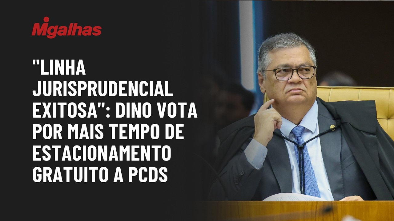 "Linha jurisprudencial exitosa": Dino vota por mais tempo de estacionamento gratuito a PcDs