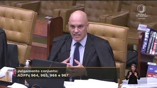 Não é possível indulto cuja finalidade é atacar o Poder Judiciário, diz Moraes