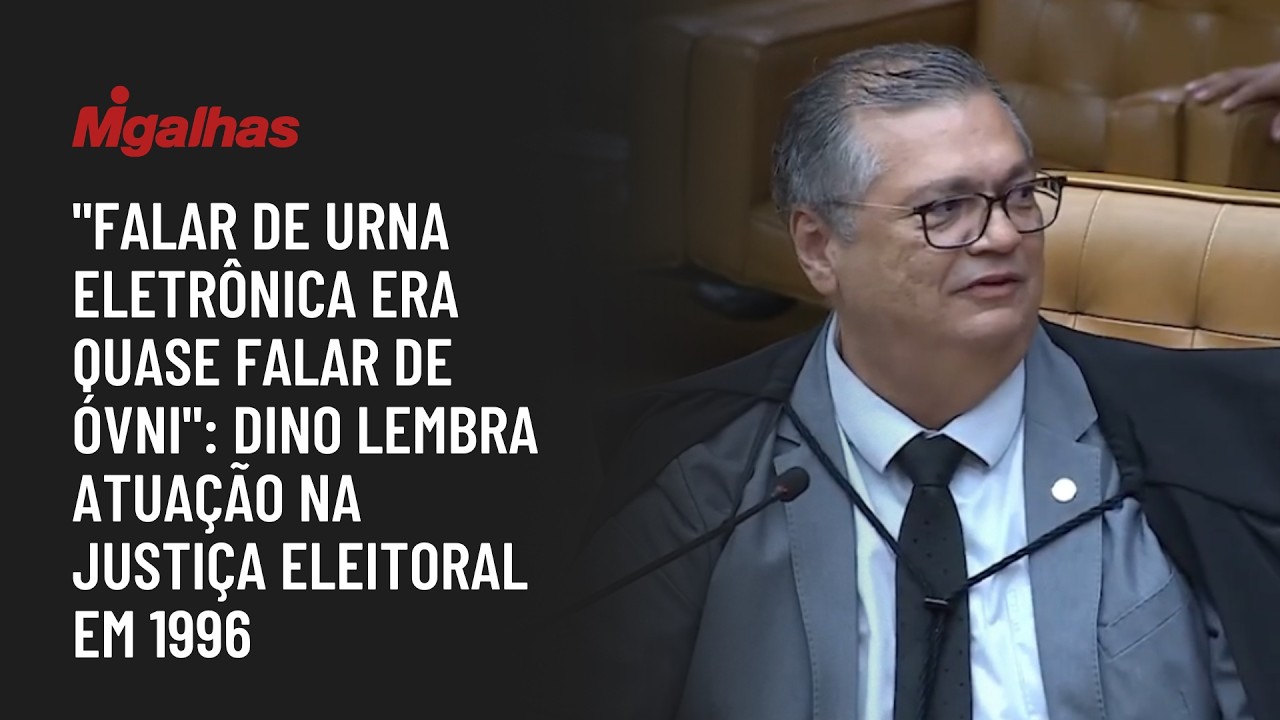 "Falar de urna eletrônica era quase falar de óvni": Dino lembra atuação na Justiça Eleitoral em 1996