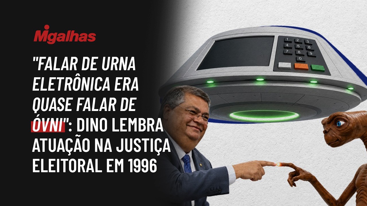 "Falar de urna eletrônica era quase falar de óvni": Dino lembra atuação na Justiça Eleitoral em 1996