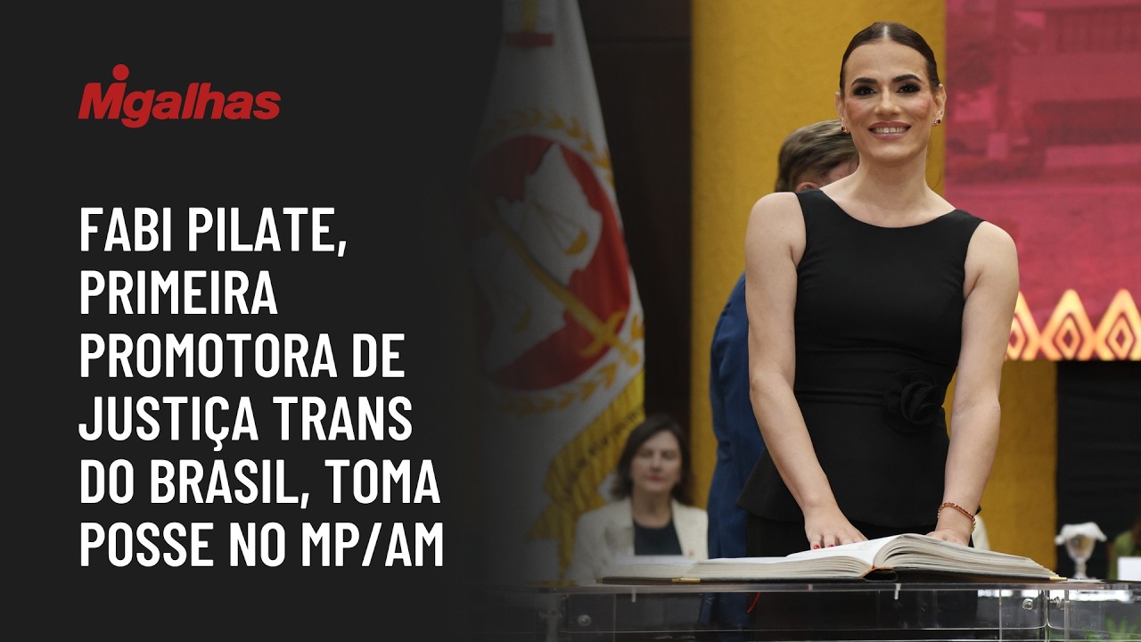 Fabi Pilate, primeira promotora de Justiça trans do Brasil, toma posse no MP/AM