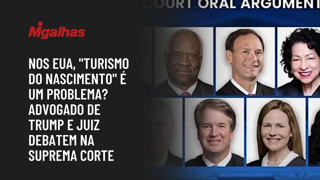 Nos EUA, "turismo do nascimento" é um problema? Advogado de Trump e juiz debatem na Suprema Corte