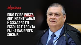 No STF, Dino exibe posts que incentivaram massacres em escolas e aponta falha das redes sociais