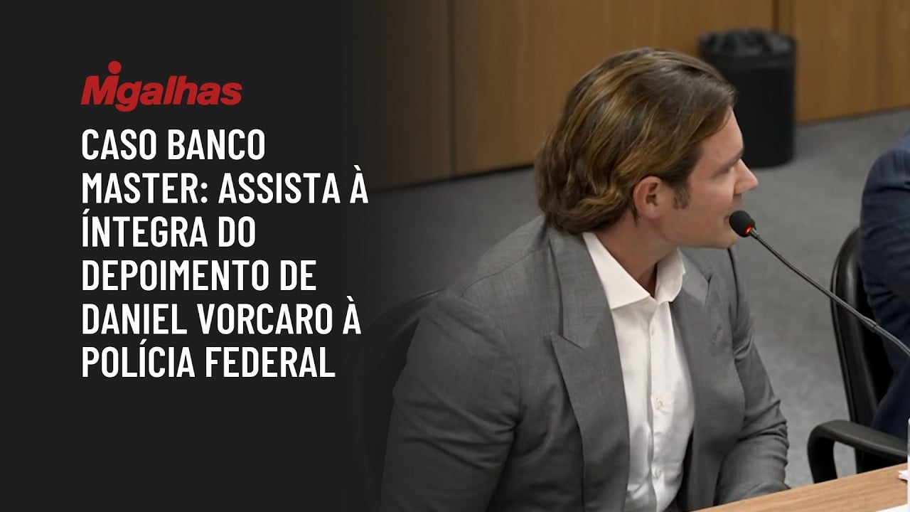 Caso Banco Master: Assista à íntegra do depoimento de Daniel Vorcaro à Polícia Federal