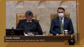 Ao lado de Bolsonaro, Fux fala contra negacionismo da pandemia