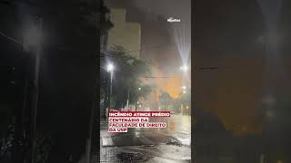 Incêndio atinge prédio centenário da Faculdade de Direito da USP Incêndio atinge prédio centenário da Faculdade de Direito da USP