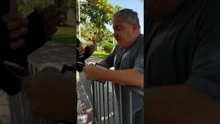 Eduardo Almeida ameaça guarda ao ser flagrado sem máscara