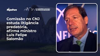 Comissão no CNJ estuda litigância predatória, afirma ministro Luis Felipe Salomão