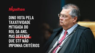 Dino vota pela taxatividade mitigada do rol da ANS, mas defende que STF não imponha critérios