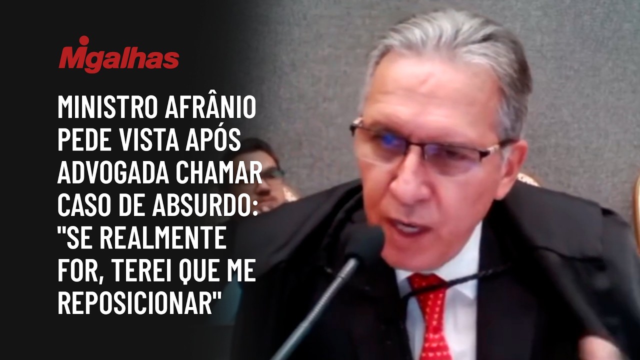 Afrânio pede vista após advogada chamar caso de absurdo: se realmente for, terei que me reposicionar