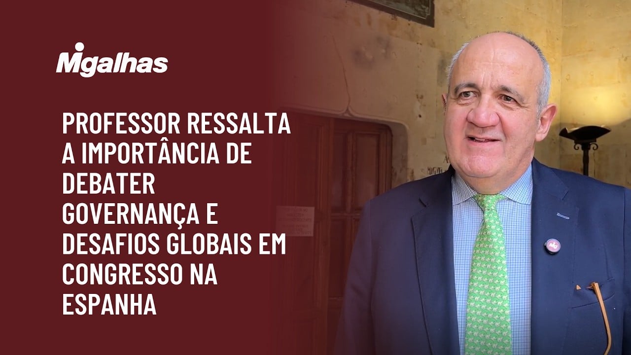Professor ressalta a importância de debater governança e desafios globais em congresso na Espanha