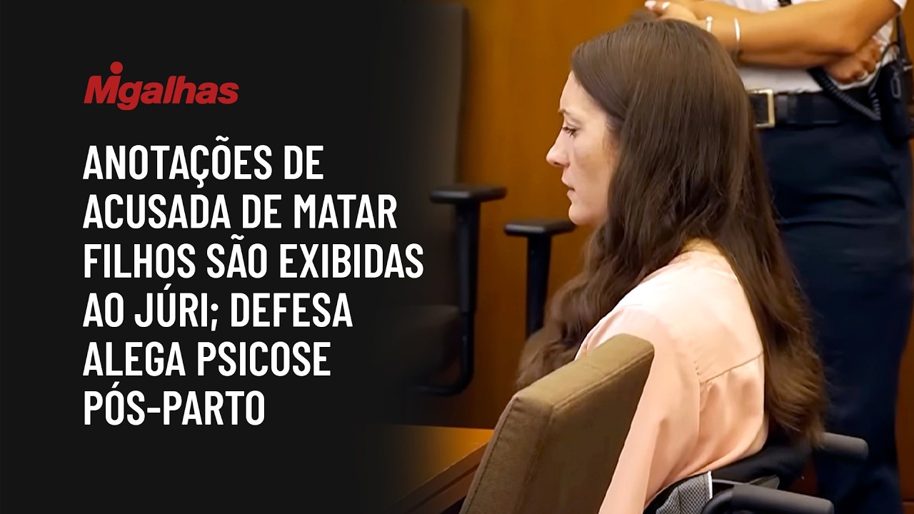 Anotações de acusada de matar 3 filhos são exibidas ao Júri nos EUA; defesa alega psicose pós-parto