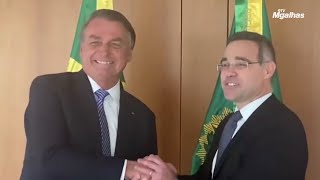 Bolsonaro deseja boa sorte para André Mendonça em sabatina