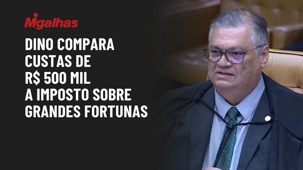 Dino compara custas de R$ 500 mil a imposto sobre grandes fortunas