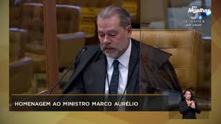 STF homenageia Marco Aurélio em última sessão antes da aposentadoria STF homenageia Marco Aurélio em última sessão antes da aposentadoria