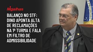 Balanço no STF: Dino aponta alta de reclamações na 1ª turma e fala em filtro de admissibilidade