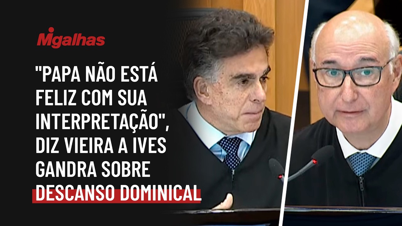"Papa não está feliz com sua interpretação", diz Vieira a Ives Gandra sobre descanso dominical