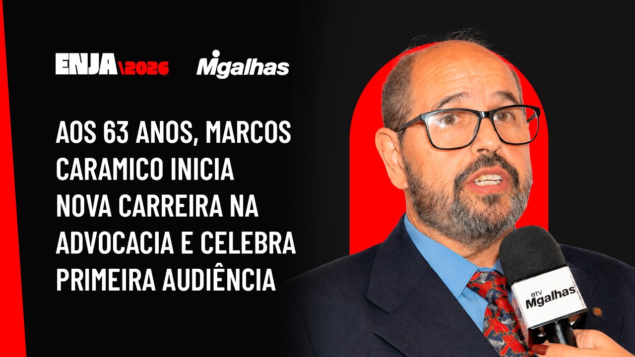 Aos 63 anos, Marcos Caramico inicia nova carreira na advocacia e celebra primeira audiência