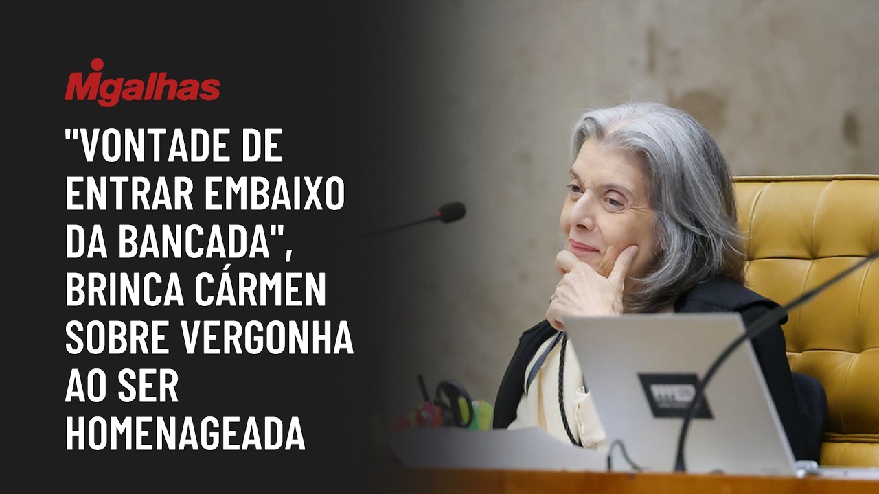 "Vontade de entrar embaixo da bancada", brinca Cármen sobre vergonha em ser homenageada