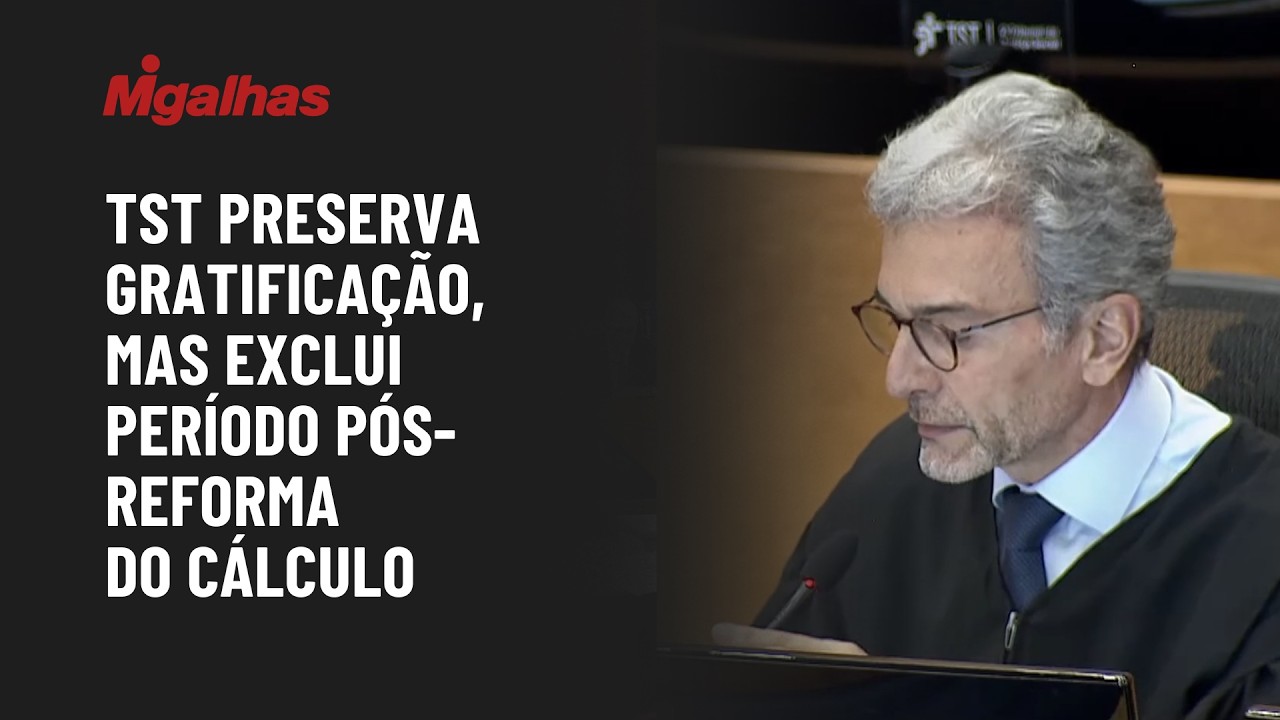 TST preserva gratificação, mas exclui período pós-reforma do cálculo