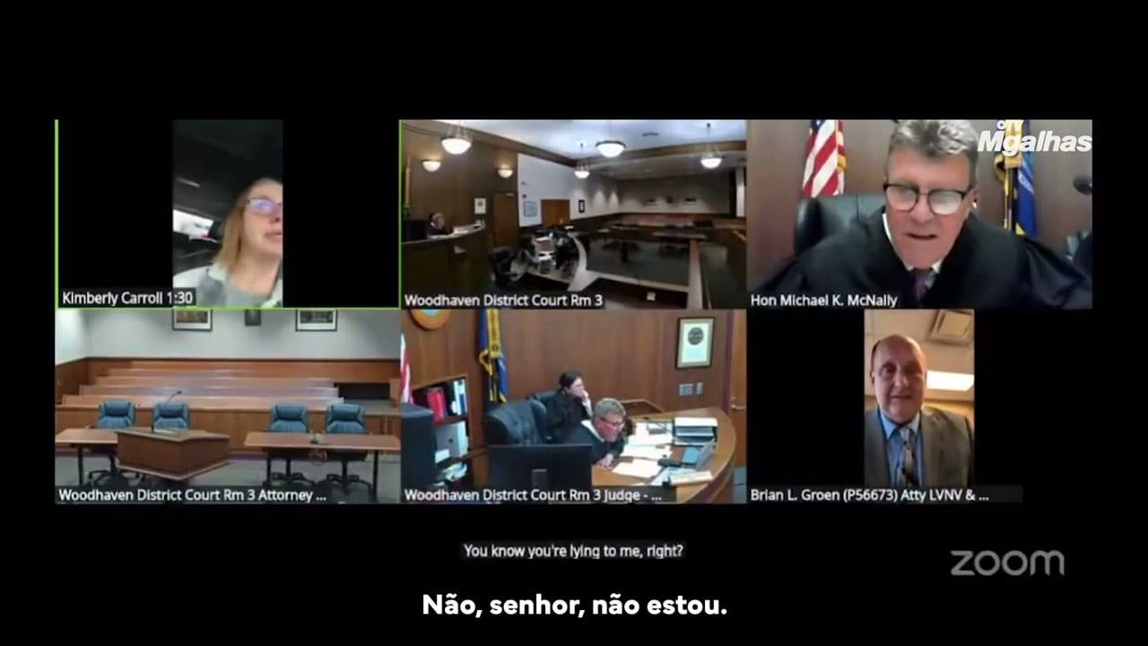 Parte finge não estar dirigindo durante audiência e juiz decreta revelia