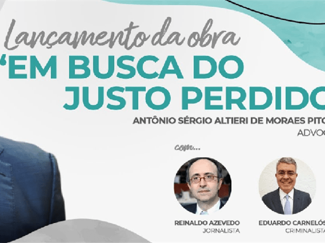 Antônio Sérgio de Moraes Pitombo lança nova obra dia 23/11