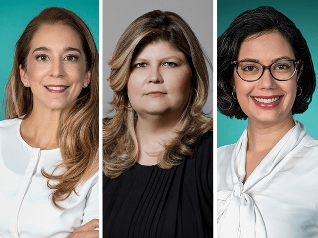 As novas sócias Letícia Tavares Málaga, Lorena Borges Botelho e Caroline Teófilo. (Imagem: Divulgação)