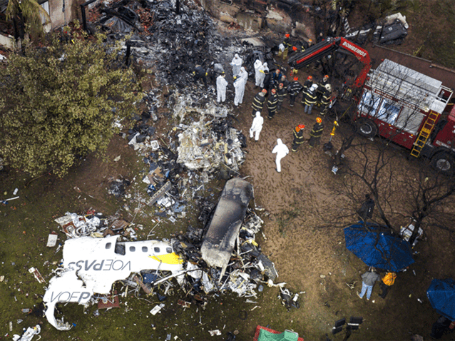 Latam e Voepass deverão pagar pensão a pais de vítima do acidente em Vinhedo