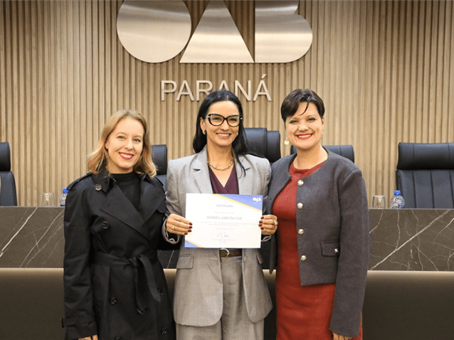 Thais Poliana de Andrade, Andréa Arruda Vaz e Camila Sailer Rafanhim. (Imagem: Divulgação)