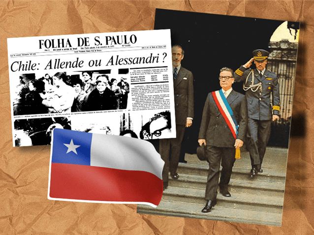  (Imagem: Folha de São Paulo/Biblioteca del Congreso Nacional de Chile/Arte Migalhas)