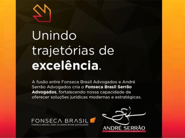 André Serrão Advogados anuncia fusão com Fonseca Brasil Advogados André Serrão Advogados anuncia fusão com Fonseca Brasil Advogados