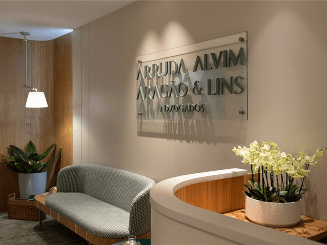 Recepção do novo espaço do Arruda Alvim, Aragão & Lins Advogados em São Paulo. (Imagem: Miguel Castano )