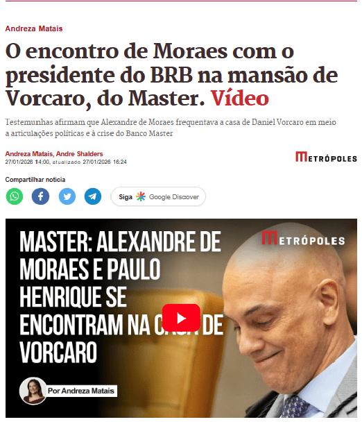  (Imagem: Reprodução/Metrópoles)