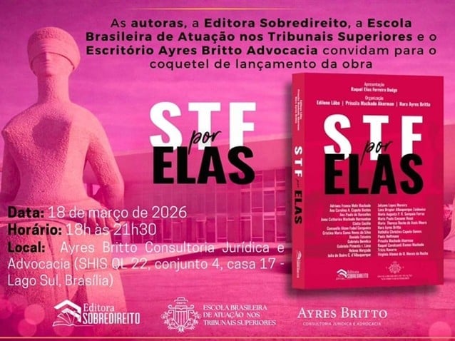 Livro "STF por Elas" é lançado em Brasília Livro "STF por Elas" é lançado em Brasília