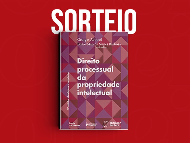 Sorteio da obra "Direito processual da propriedade intelectual"