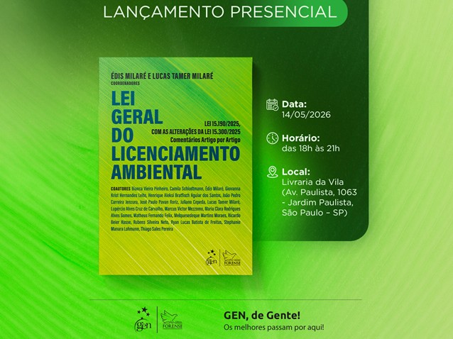 Obra coletiva sobre licenciamento ambiental será lançada em São Paulo