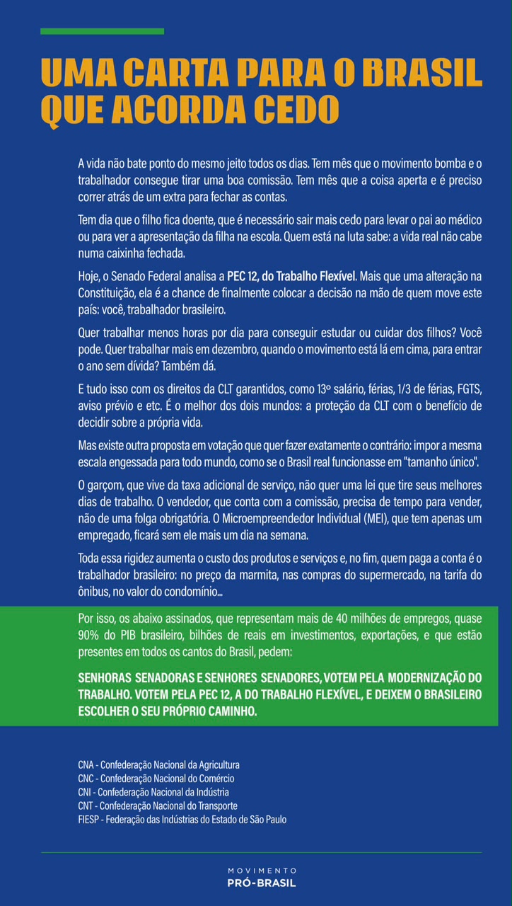  (Imagem: Reprodução/ Movimento Pró-Brasil)