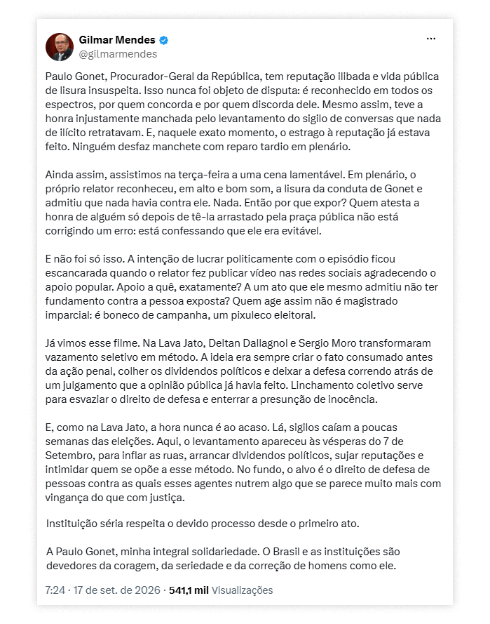  (Imagem: Reprodução/X)