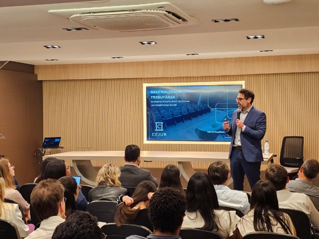 Palestra do Cejur aborda neutralidade tributária e impactos no consumo Palestra do Cejur aborda neutralidade tributária e impactos no consumo