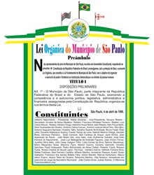 Lei Orgânica do Município de São Paulo Lei Orgânica do Município de São Paulo